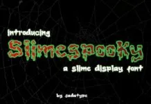 Slimespooky Font Slimespooky Font Poster 1