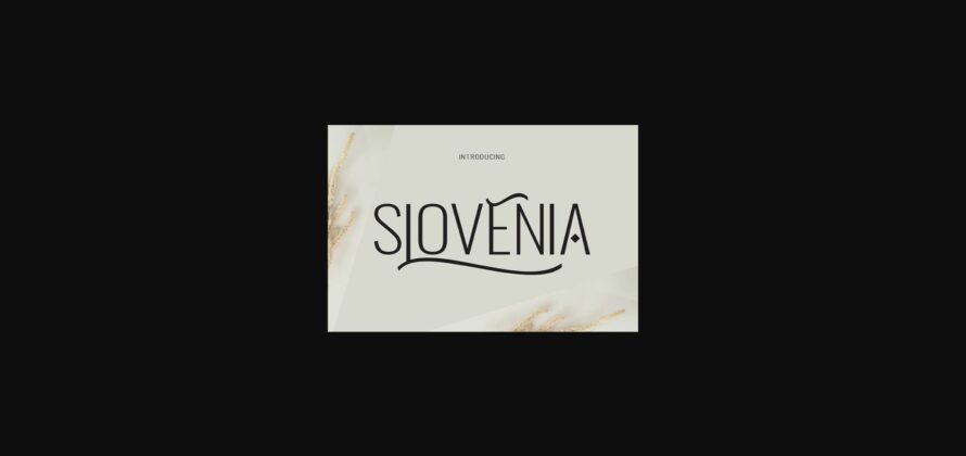 Slovenia Font Poster 3