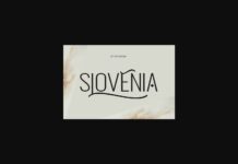 Slovenia Font Poster 1