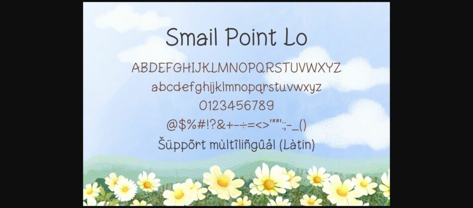 Smail Point Lo Font Poster 4