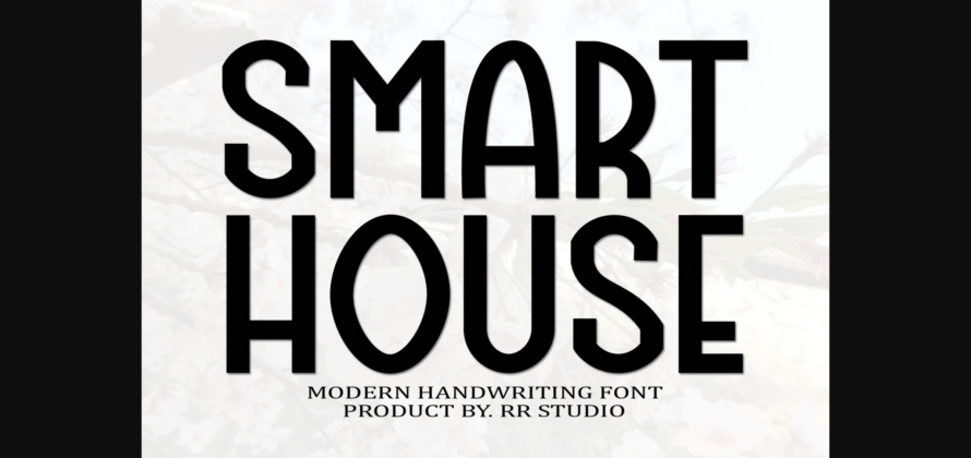 Smart House Font Poster 3