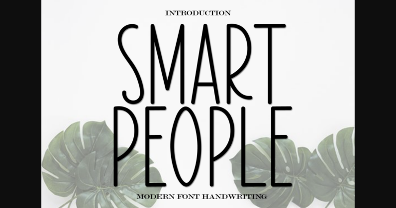 Smart People Font Poster 3