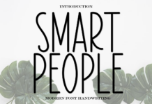 Smart People Font Poster 1