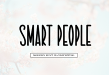 Smart People Font Poster 1