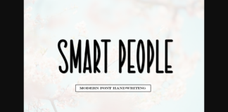 Smart People Font Poster 1