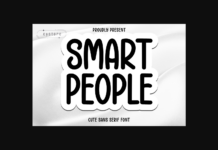 Smart People Font Poster 1