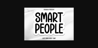 Smart People Font Poster 1