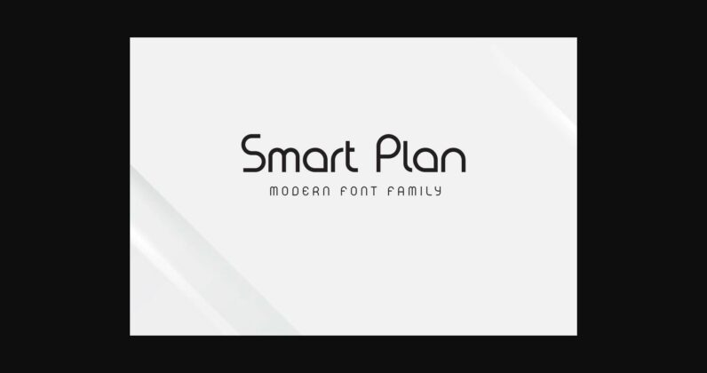 Smart Plan Font Poster 3