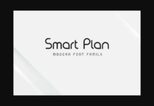 Smart Plan Font Poster 1