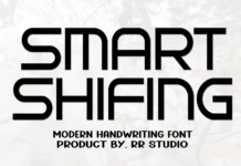 Smart Shifing Font Poster 1
