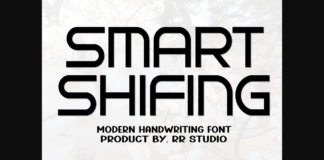 Smart Shifing Font Poster 1