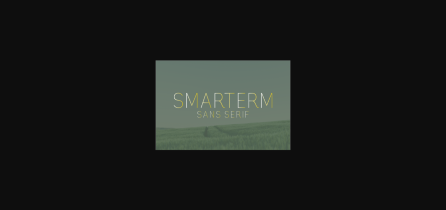 Smarterm Font Poster 1