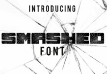 Smashed Font Poster 1