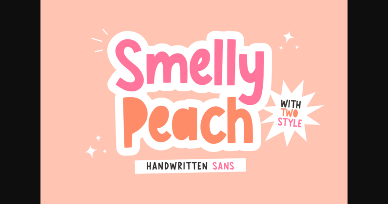 Smelly Peach Font Poster 3