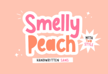 Smelly Peach Font Poster 1