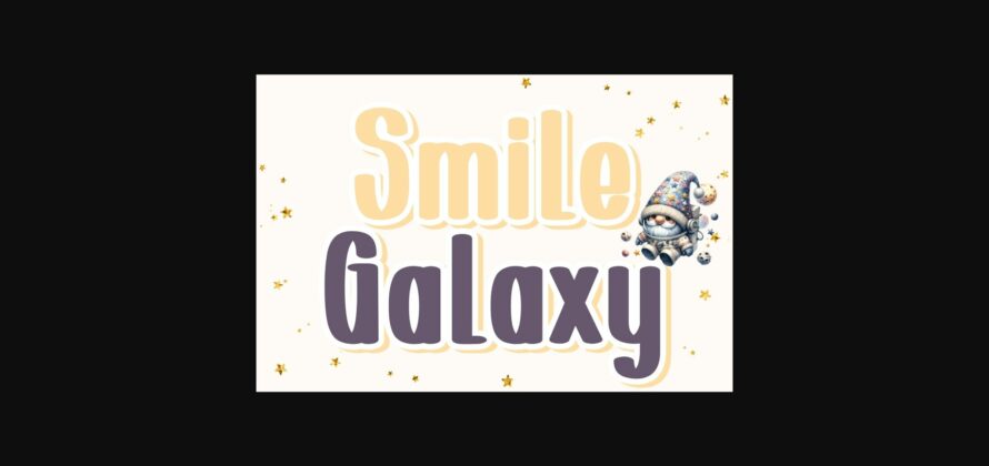 Smile Galaxy Font Poster 3