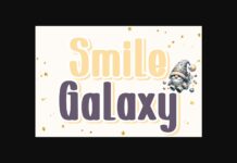 Smile Galaxy Font Poster 1