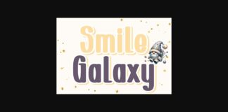 Smile Galaxy Font Poster 1