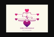 Smile Monogram Font Poster 1