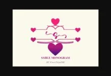 Smile Monogram Font Poster 1