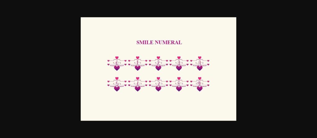 Smile Monogram Font Poster 6
