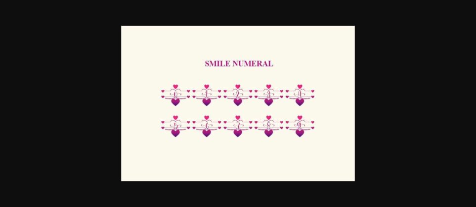 Smile Monogram Font Poster 6