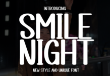 Smile Night Font Poster 1