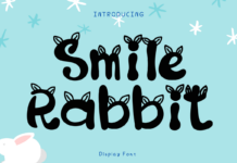 Smile Rabbit Font Poster 1