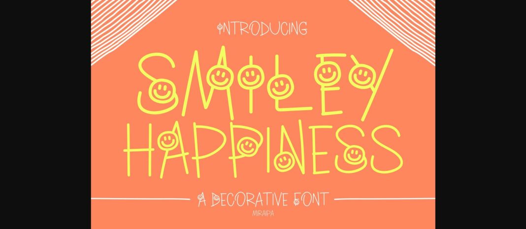 Smiley Happiness Font Poster 3