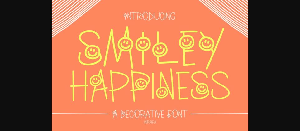 Smiley Happiness Font Poster 3
