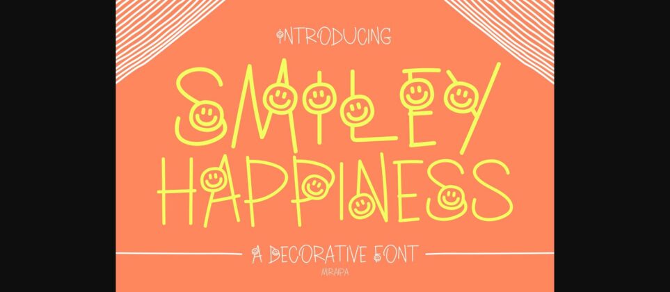 Smiley Happiness Font Poster 3