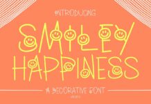 Smiley Happiness Font Poster 1