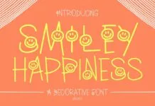 Smiley Happiness Font Poster 1