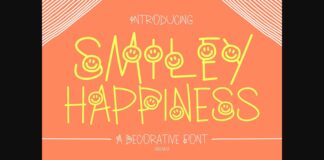 Smiley Happiness Font Poster 1