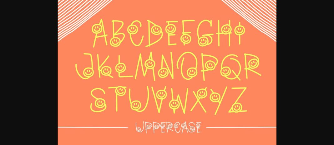 Smiley Happiness Font Poster 5