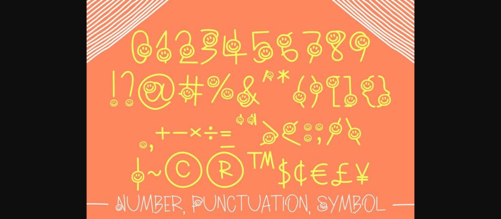 Smiley Happiness Font Poster 7
