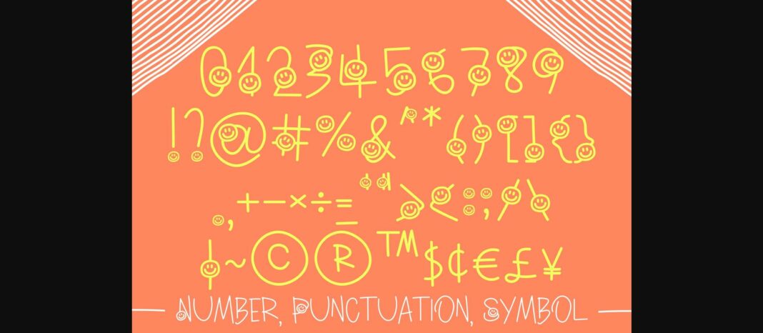 Smiley Happiness Font Poster 7