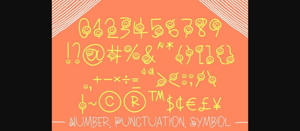 Smiley Happiness Font Poster 7
