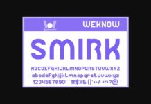 Smirk Font Poster 1