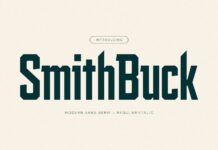 Smith Buck Font Poster 1