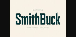 Smith Buck Font Poster 1