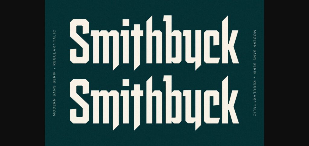 Smith Buck Font Poster 6