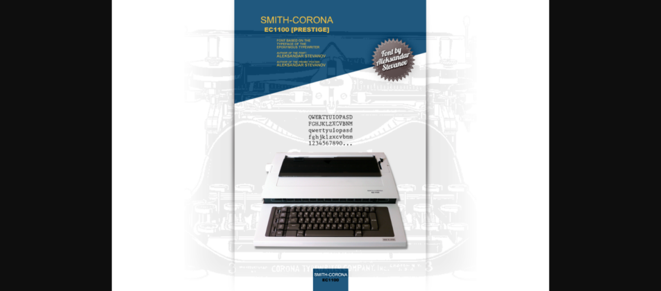 Smith-Corona EC1100 Prestige Poster 1