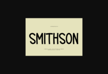 Smithson Font Poster 1