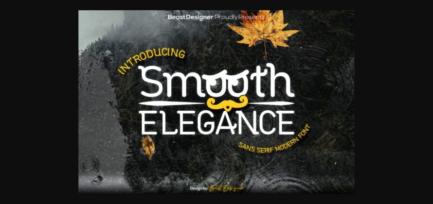 Smooth Elegance Font Poster 3