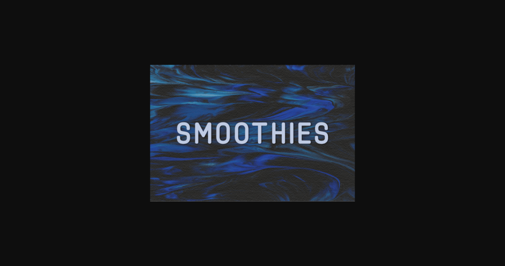 Smoothies Font Poster 3