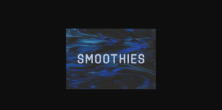 Smoothies Font Poster 1