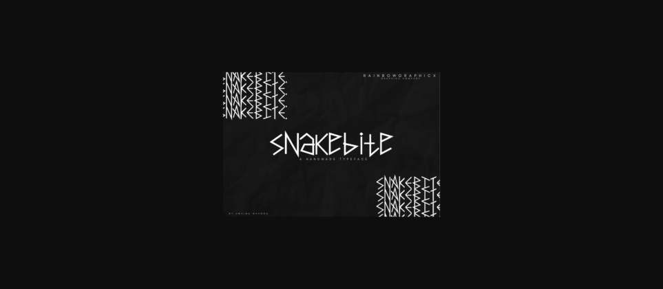 Snakebite Font Poster 3