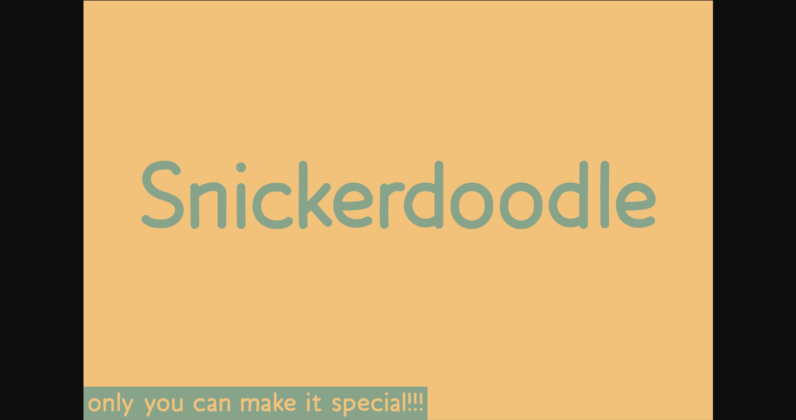 Snickerdoodle Font Poster 3