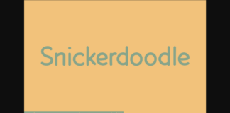 Snickerdoodle Font Poster 1